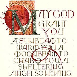I Have Called You: Religious calligraphy by Tess Cooling